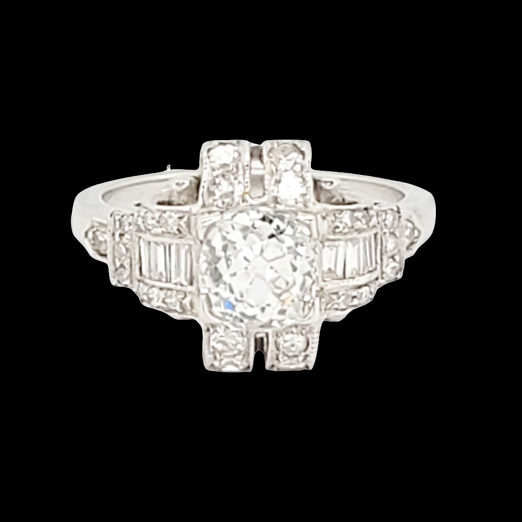 Cool art deco old mine cut diamond ring
SKU: 6869