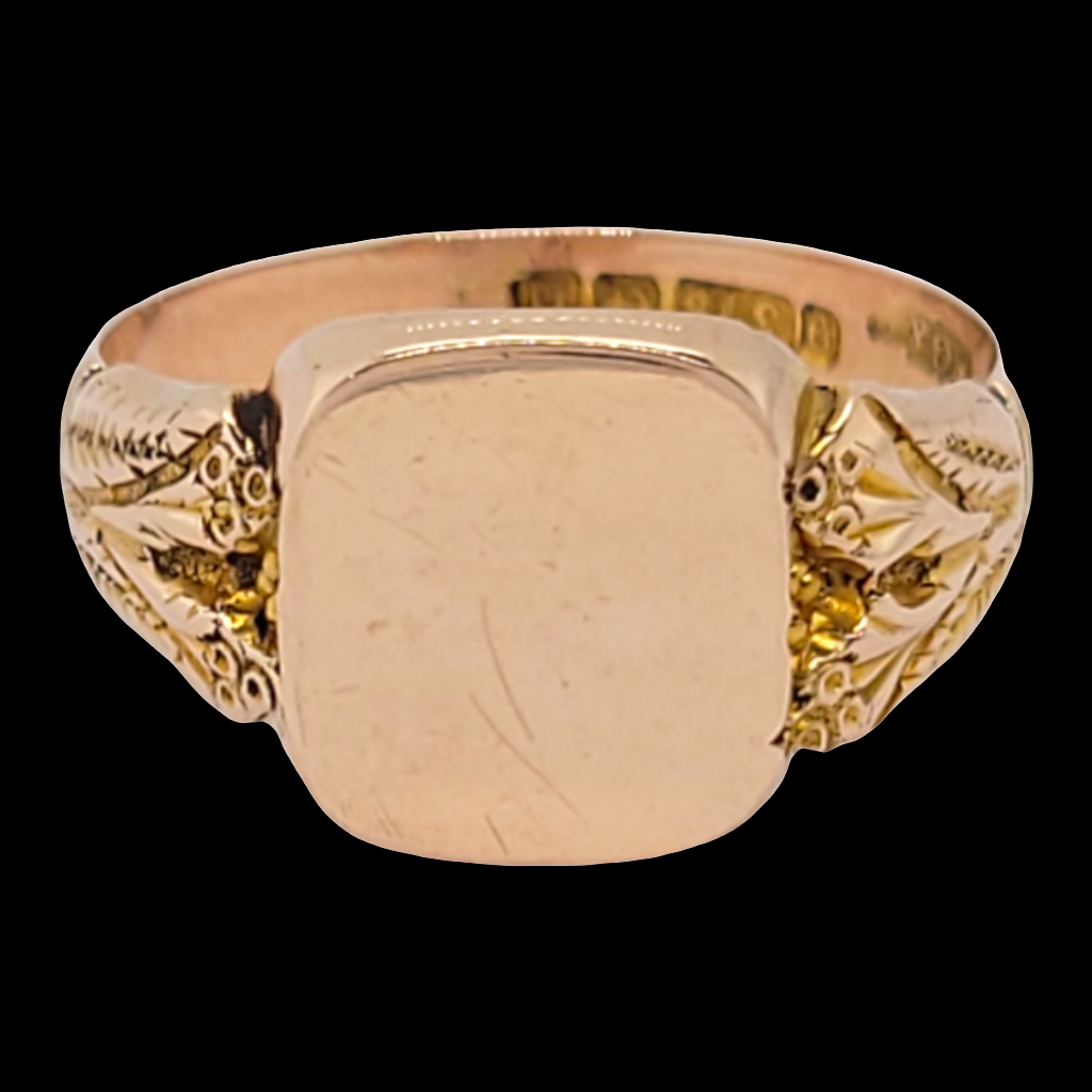 9ct gold signet ring
SKU: 6659