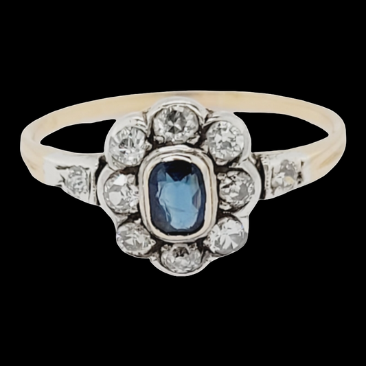 Antique sapphire and diamond engagement ring
SKU: 6453