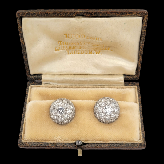 Art deco bombe diamond cluster earrings
SKU: 6419