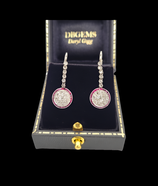Art deco diamond and ruby earrings
SKU: 6979