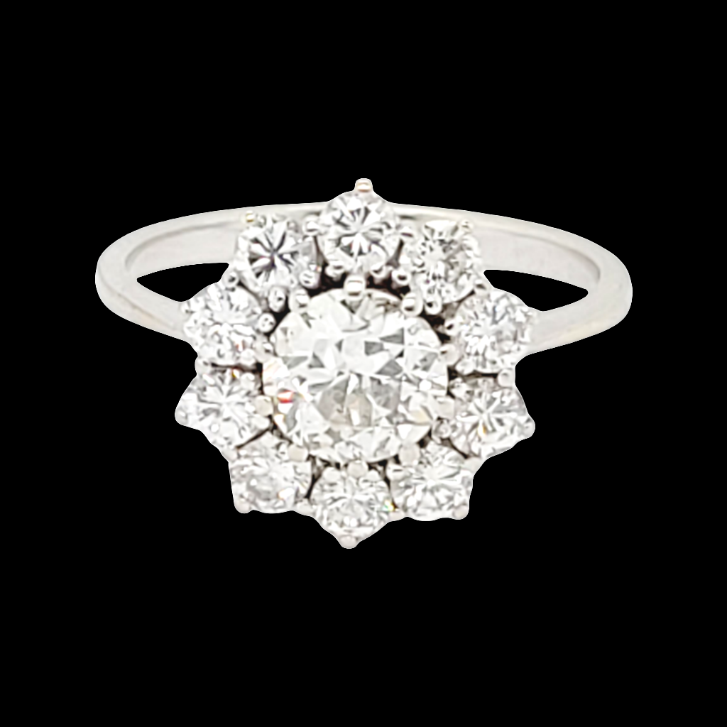 Vintage diamond cluster engagement ring
SKU: 6943
