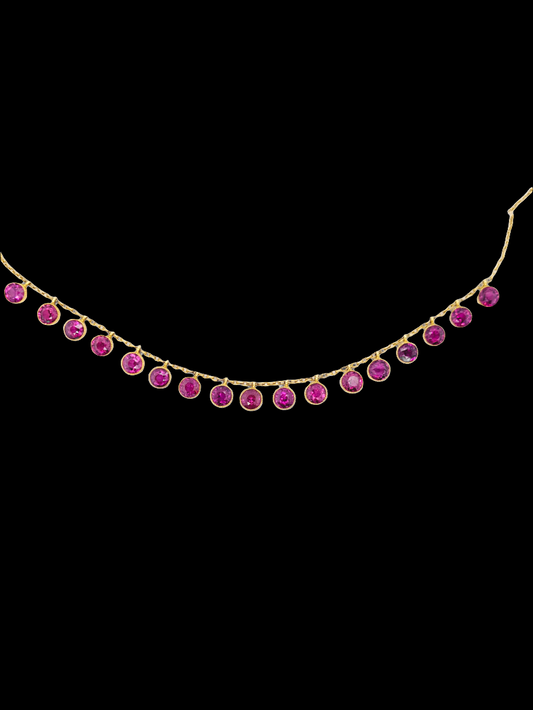 Antique Rhodalite garnet necklace
SKU: 6599