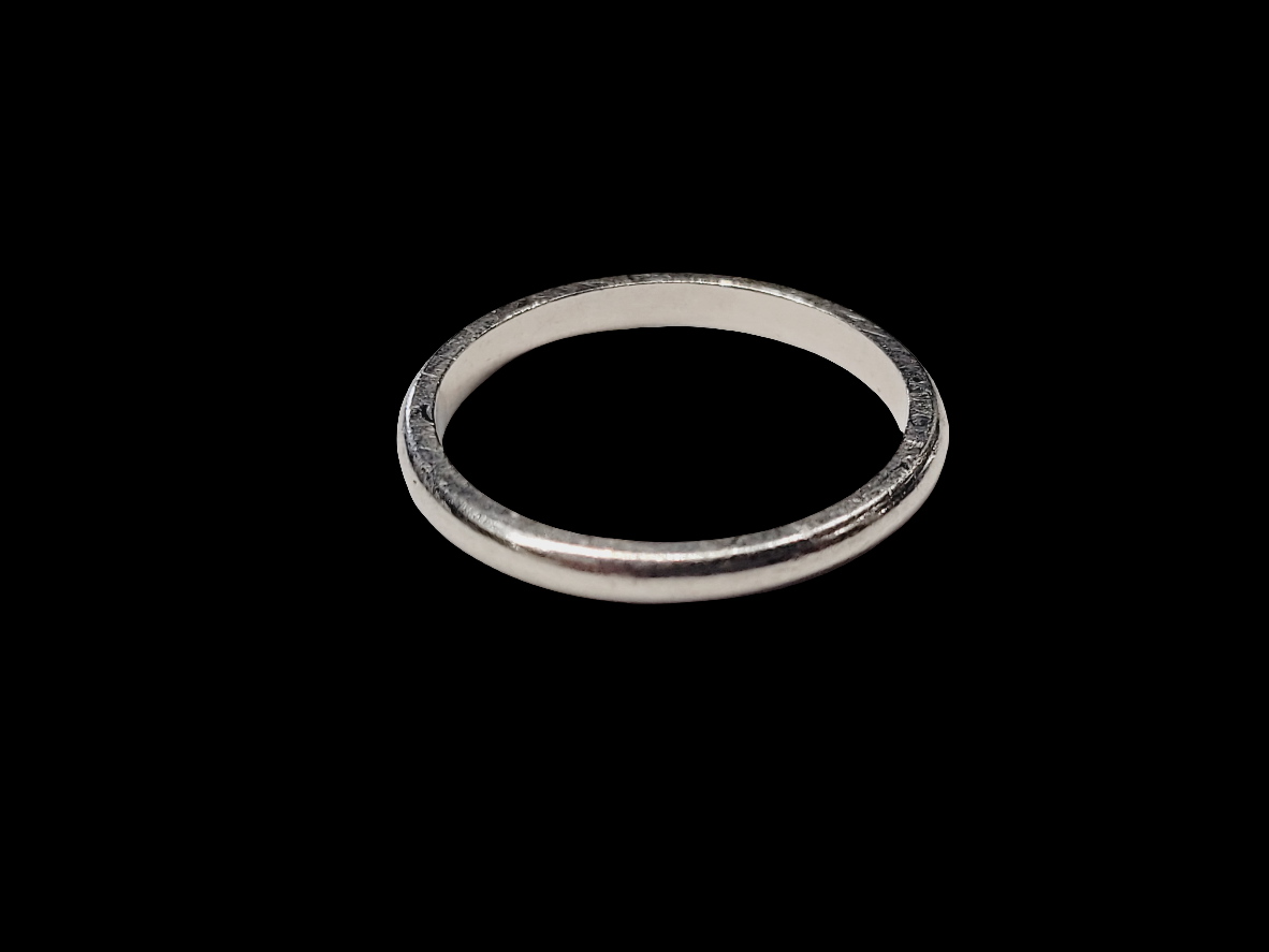 Brides platinum wedding band sku 5796