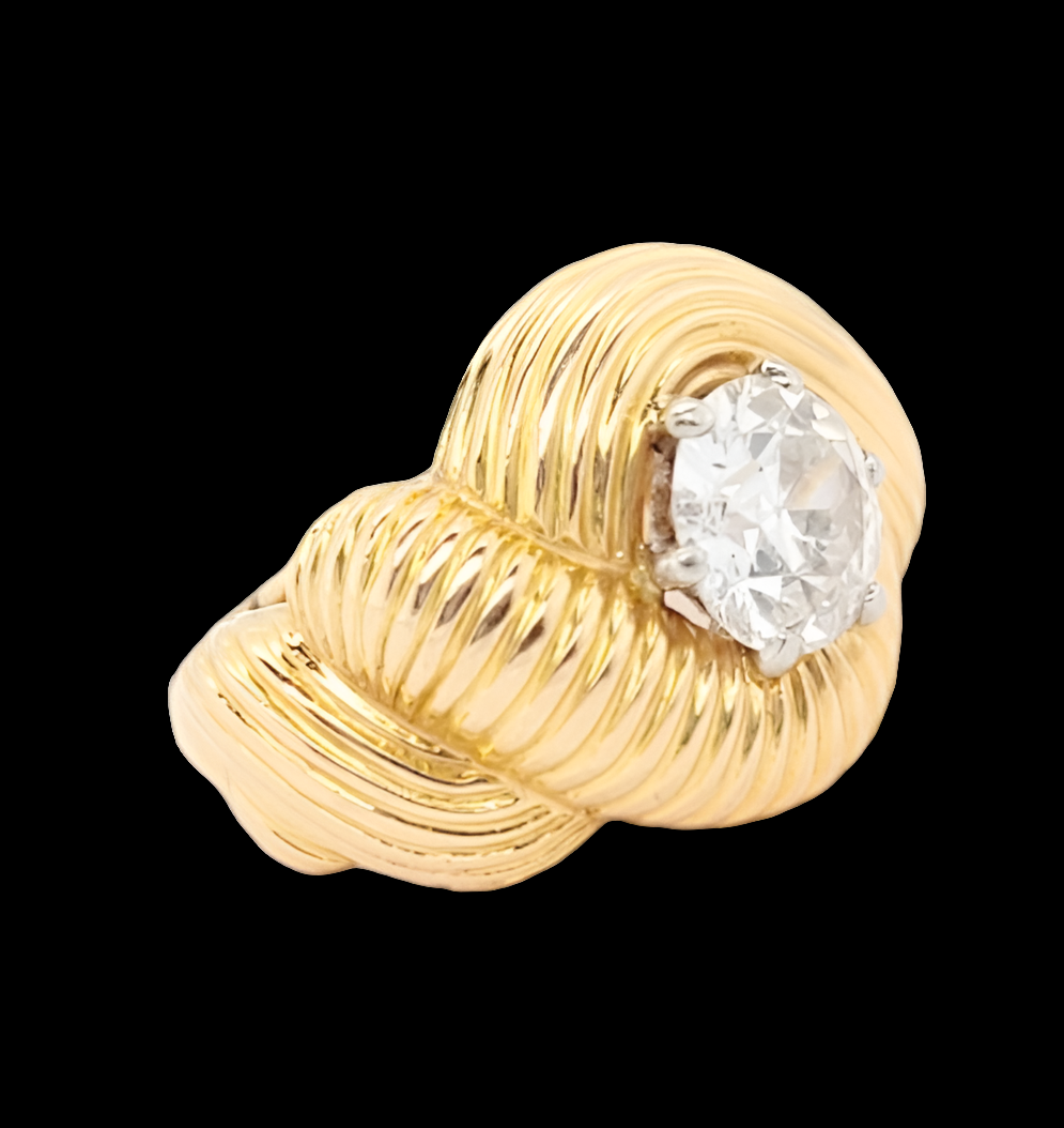 Stylish 1.50ct old European transitional cut diamond ring
SKU: 7215