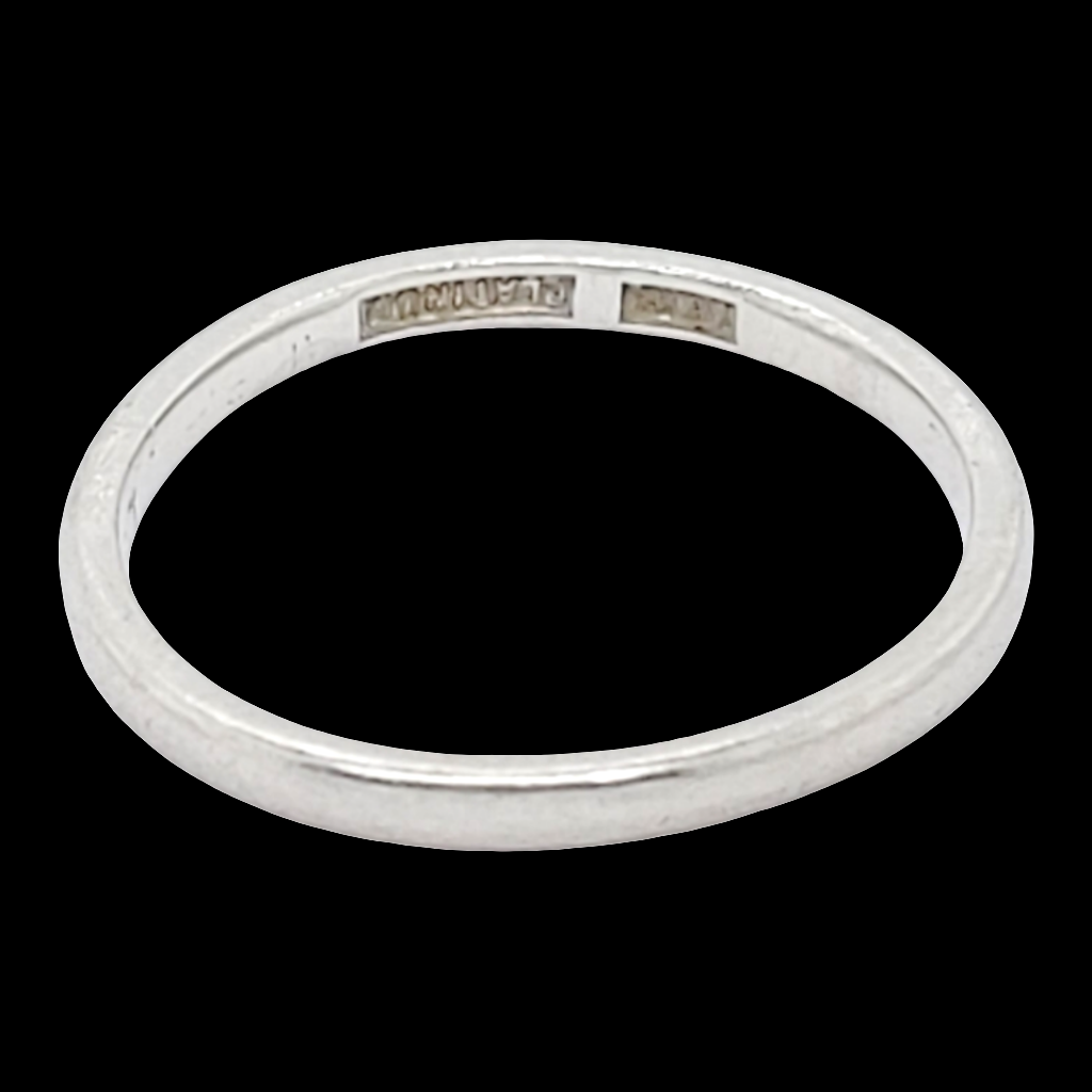 Bride's 1920s platinum wedding ring
SKU: 6551
