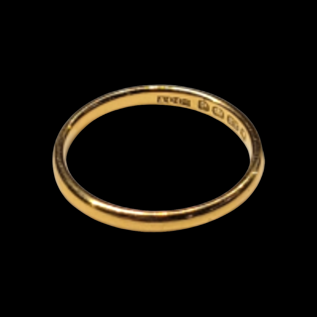 22ct gold wedding band