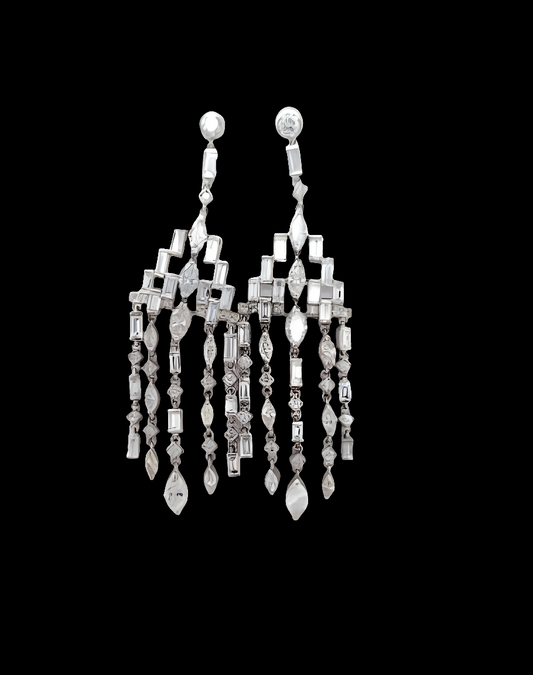 Diamond tassel drop earrings
SKU: 7246