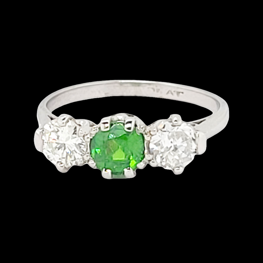 Gem demantoid Green garnet ring
SKU: 6892