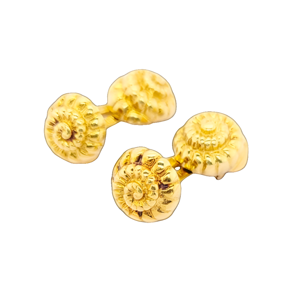Vintage David Webb 18ct gold ammonite cufflinks
SKU: 7793