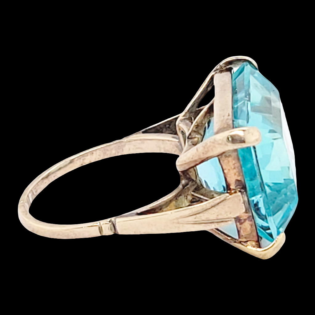 Landscape old material Aquamarine ring
SKU: 6442