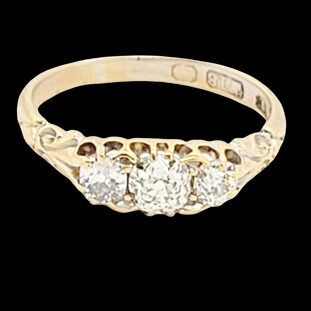 Antique three stone diamond ring
SKU: 6287
