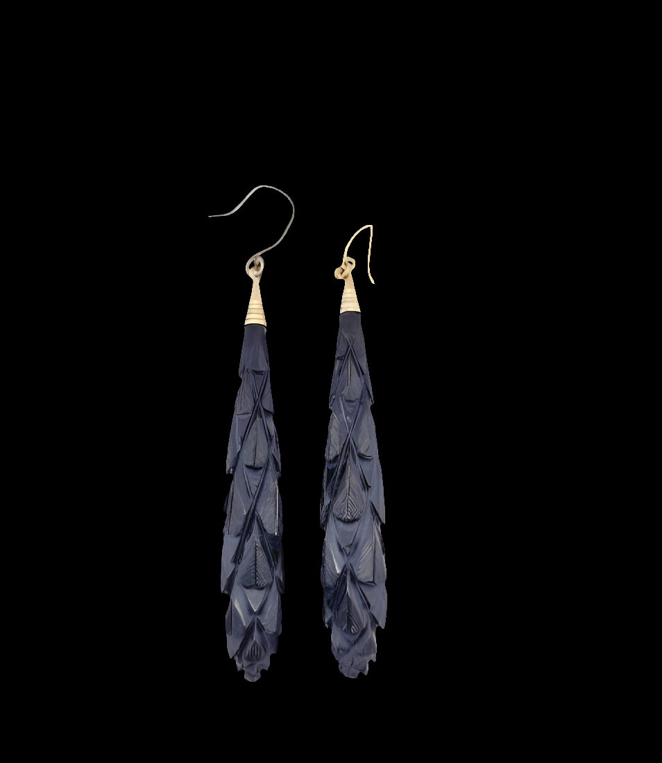 Pair of Victorian carved jet earrings
SKU: 6703