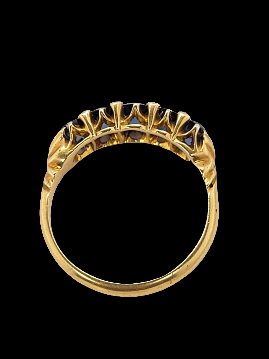 Antique sapphire 5 stone ring
SKU: 6936
