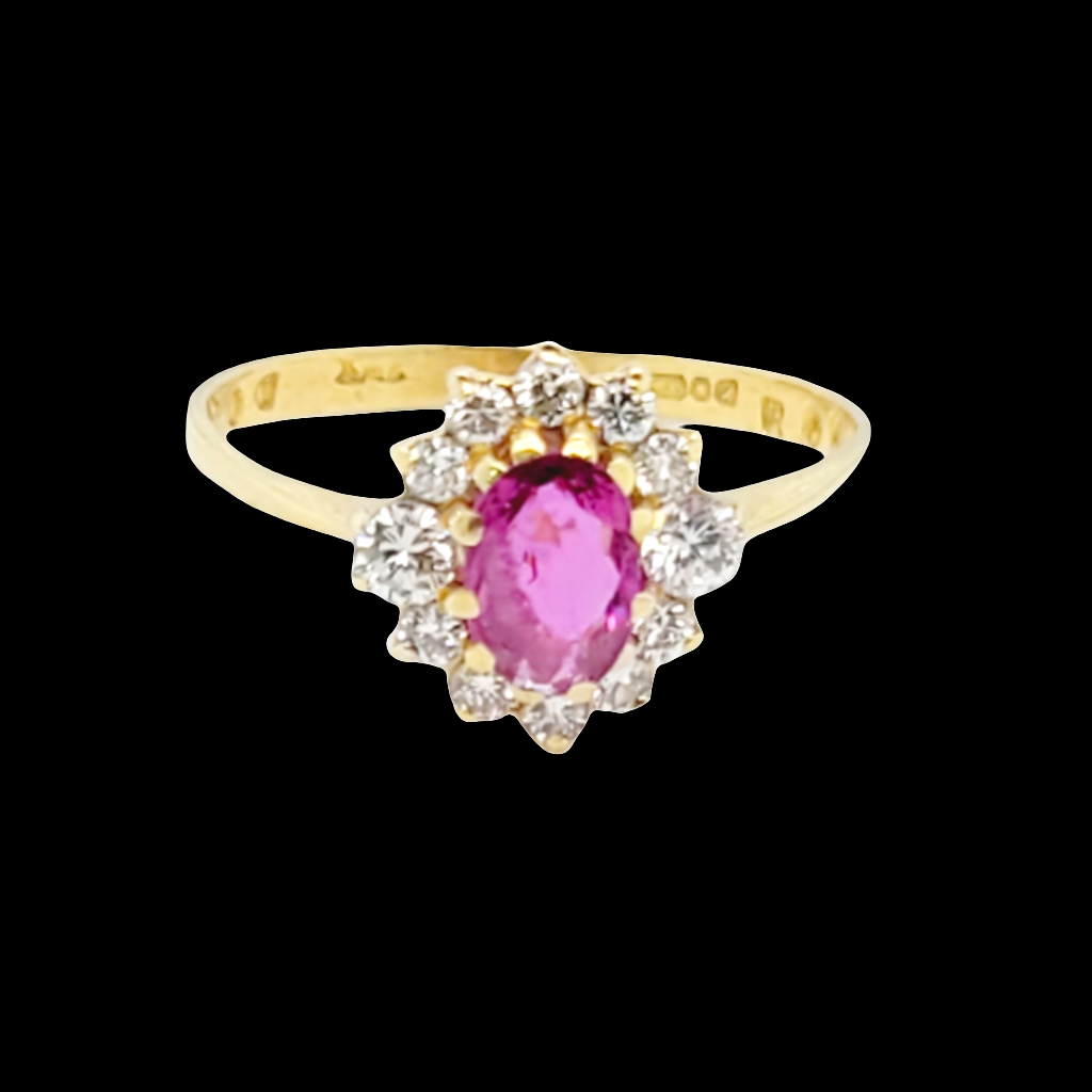 Ruby and diamond cluster ring
SKU: 6681