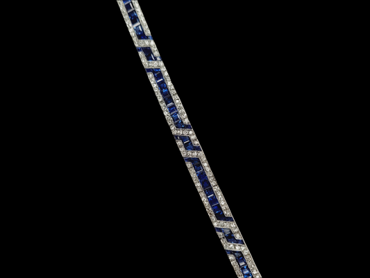 Fine Art deco sapphire and diamond bracelet Mellerio
SKU: 8221