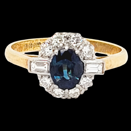 Vintage sapphire and diamond cluster ring
SKU: 6517