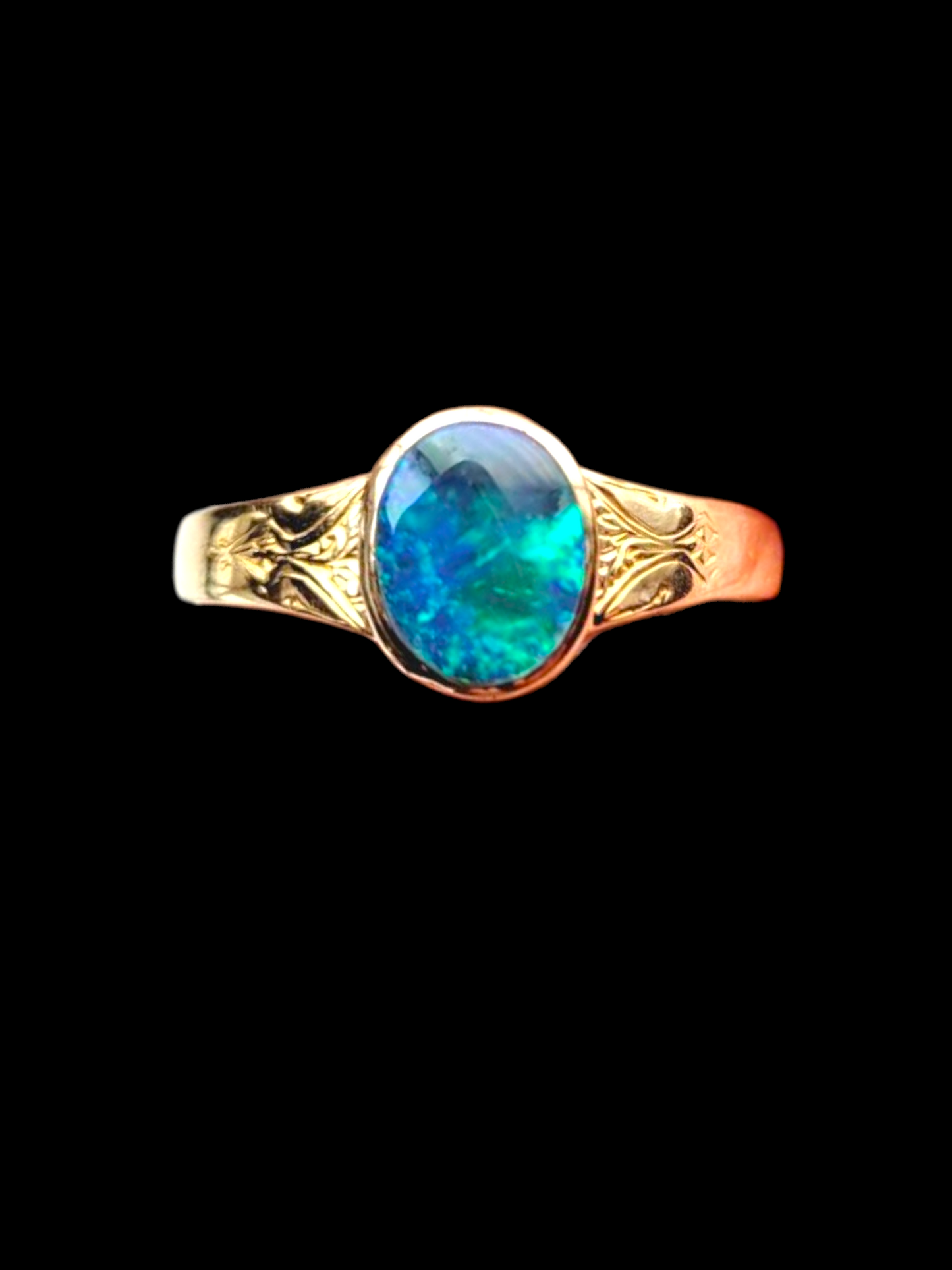 Rare black opal dress ring
SKU: 8053