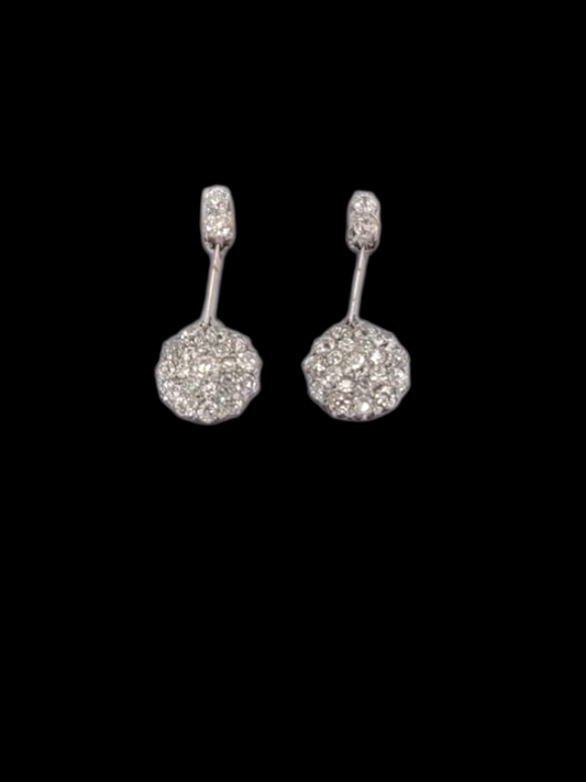 Antique belle epoque old mine cut diamond cluster drop earrings
SKU: 8149