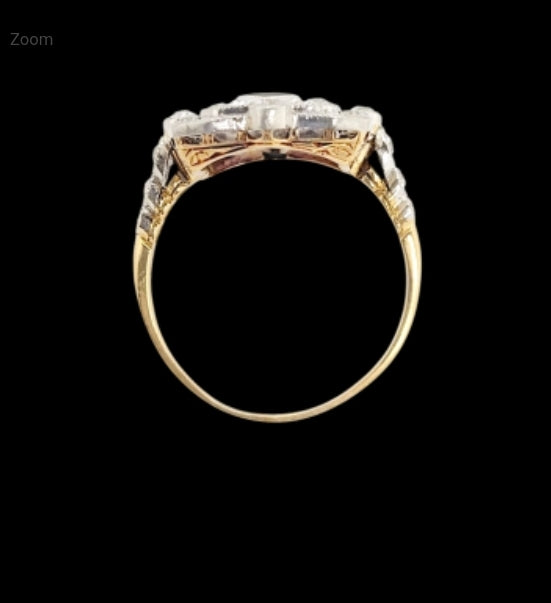 Edwardian sapphire and diamond panel cluster ring
SKU: 7883