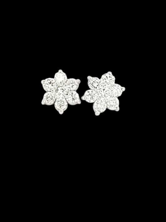 Popping petite diamond cluster earrings
SKU: 8275