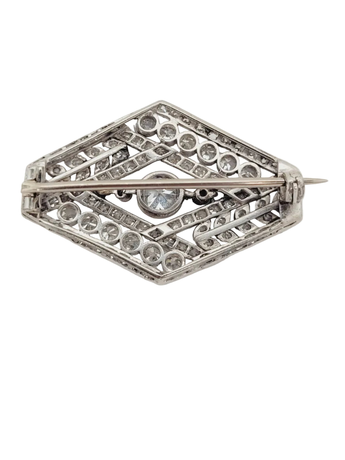 Belle epoque beautiful diamond lozenge brooch sku 9172