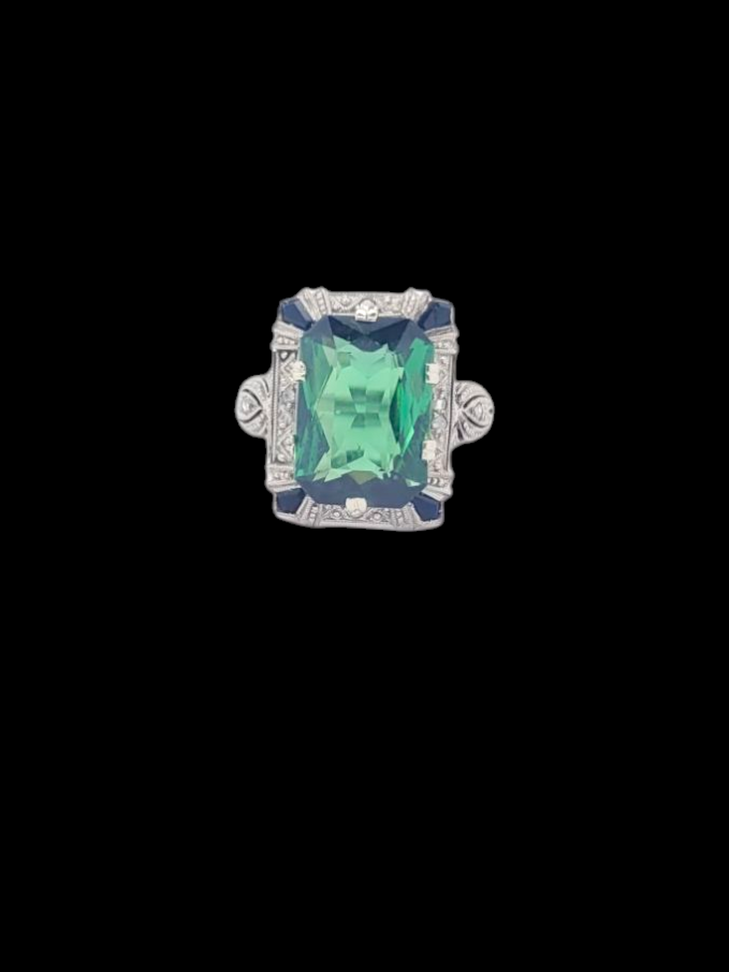 RARE interchangeable gemstone art deco ring
SKU: 8008