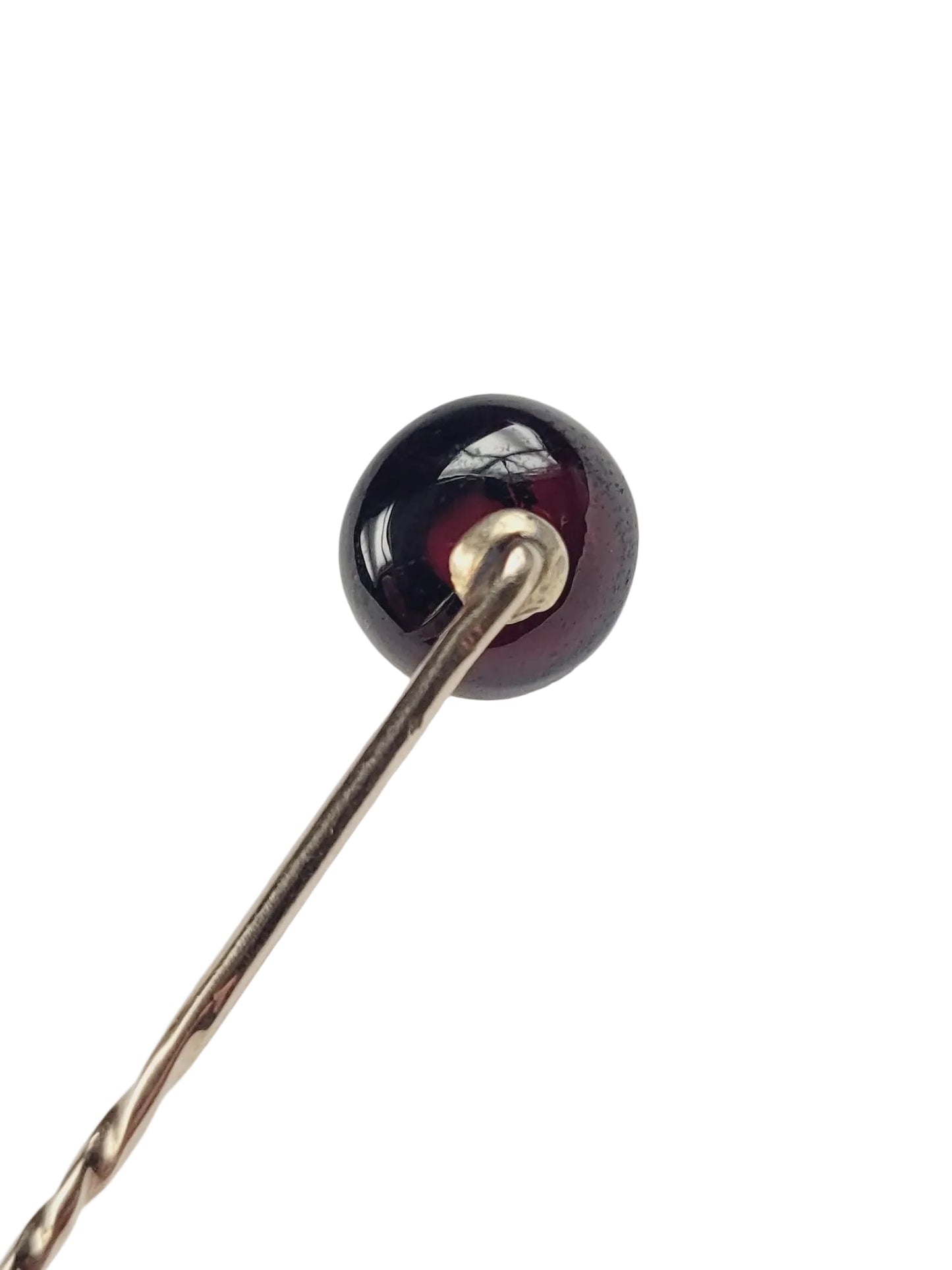 Antique garnet and diamond stick pin sku 9088