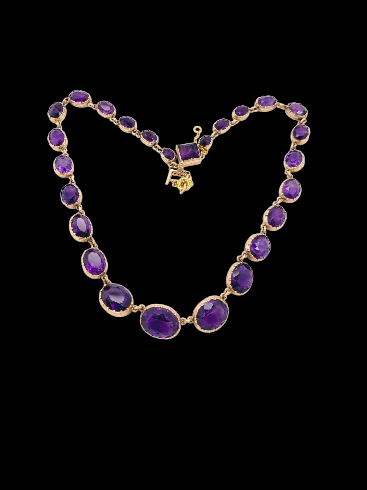 Antique intense amethyst riviere necklace
SKU: 8043