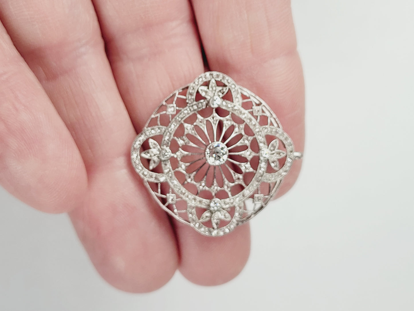 Belle epoque diamond pendant/brooch sku 8775