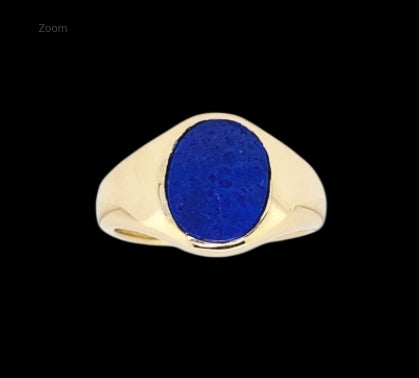 18ct yellow gold lapis lazuli signet ring
SKU: 8028