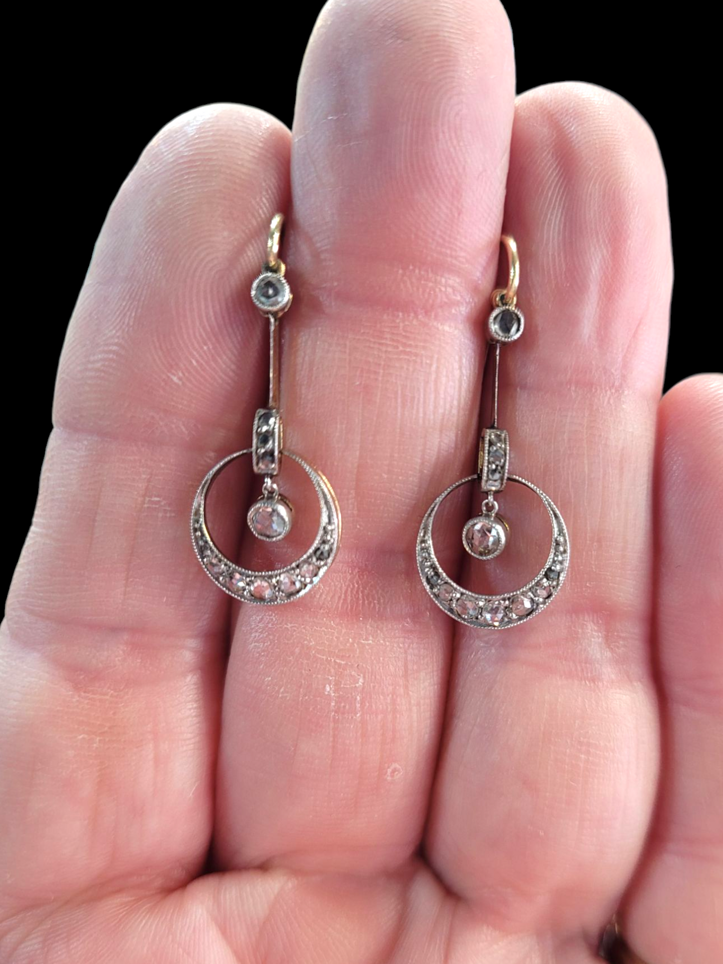 Antique Edwardian diamond drop earrings
SKU: 8148