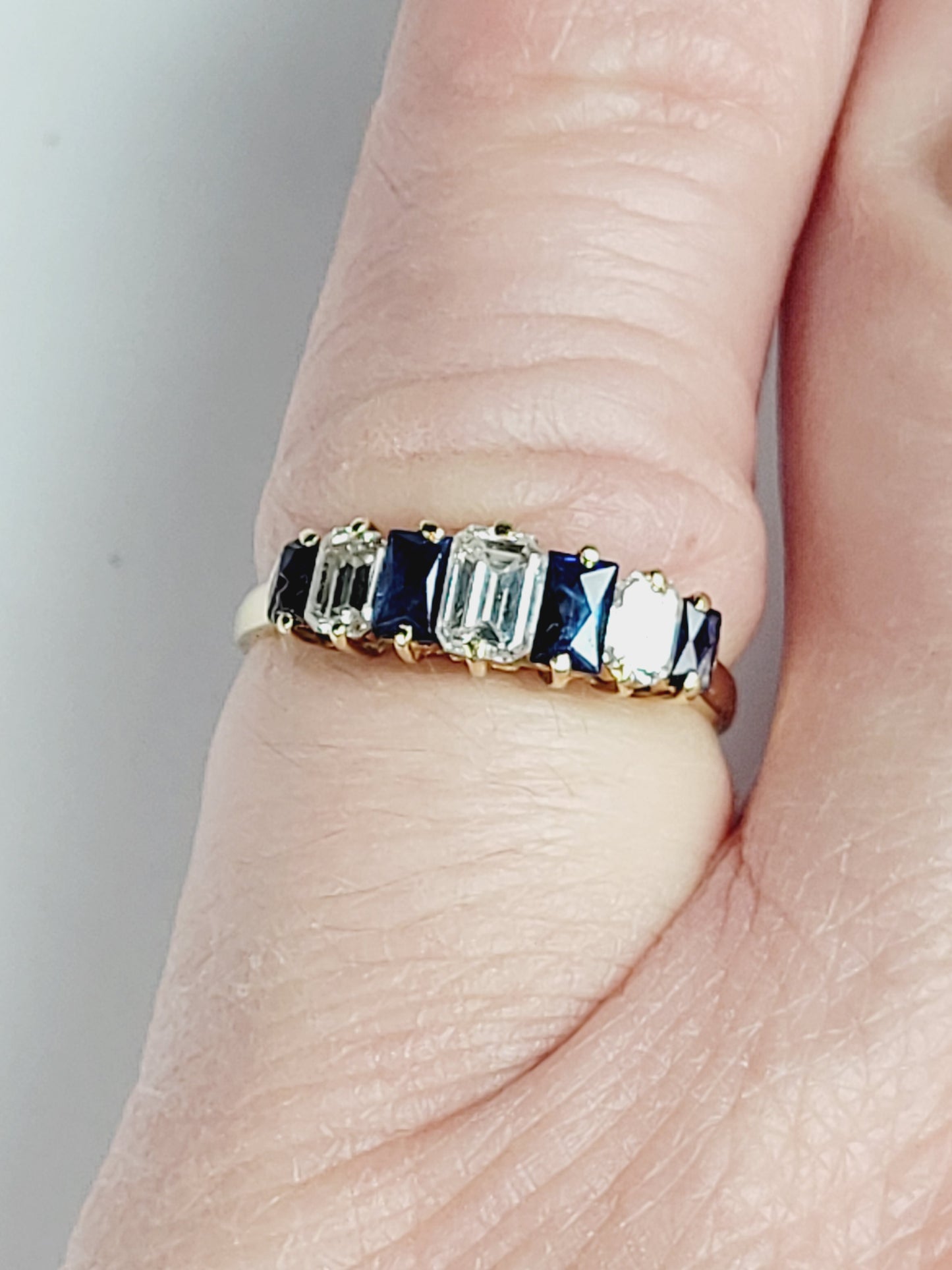 Vintage Tiffany diamond and sapphire ring
SKU: 8199