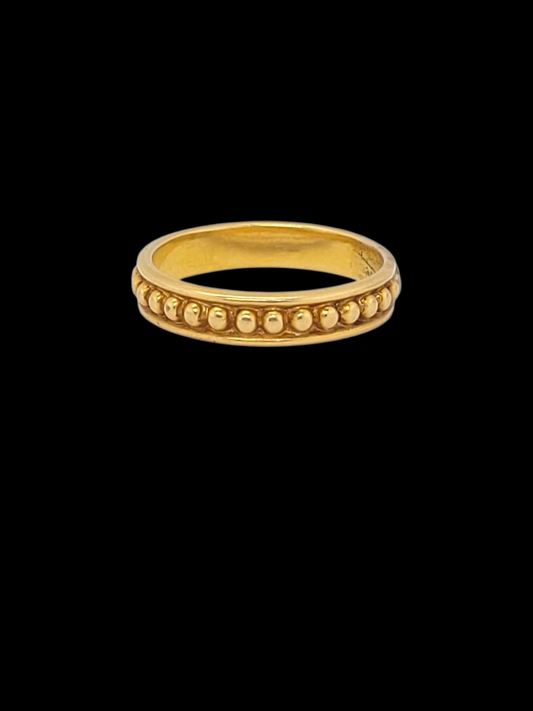 Rare 18ct yellow gold Archaeological revival band
SKU: 8159