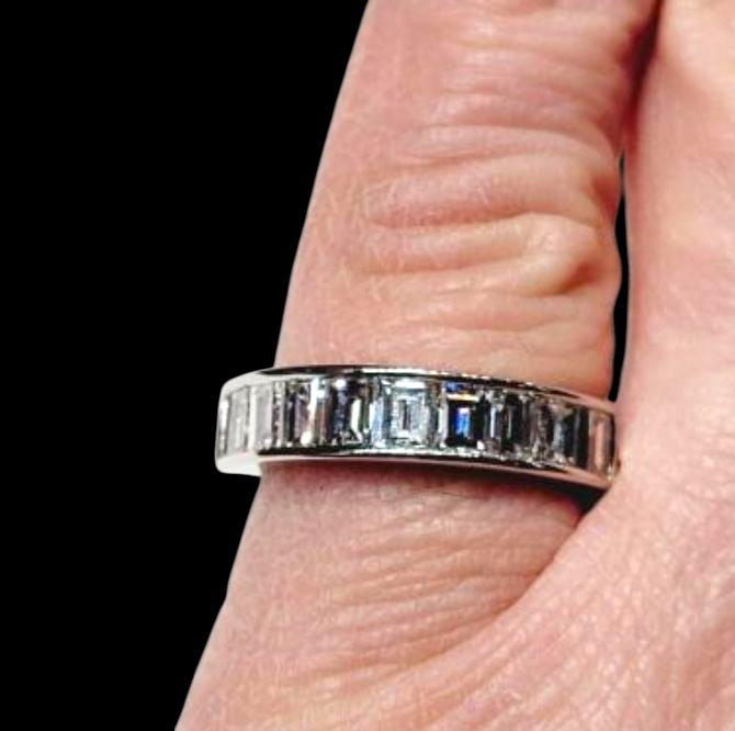 Quality half hoop diamond eternity ring
SKU: 5257
