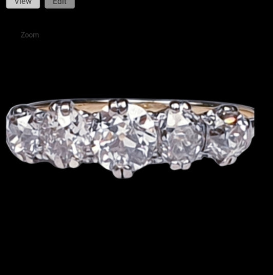 Currently unavailable Antique five stone diamond engagement ring
SKU: 4457