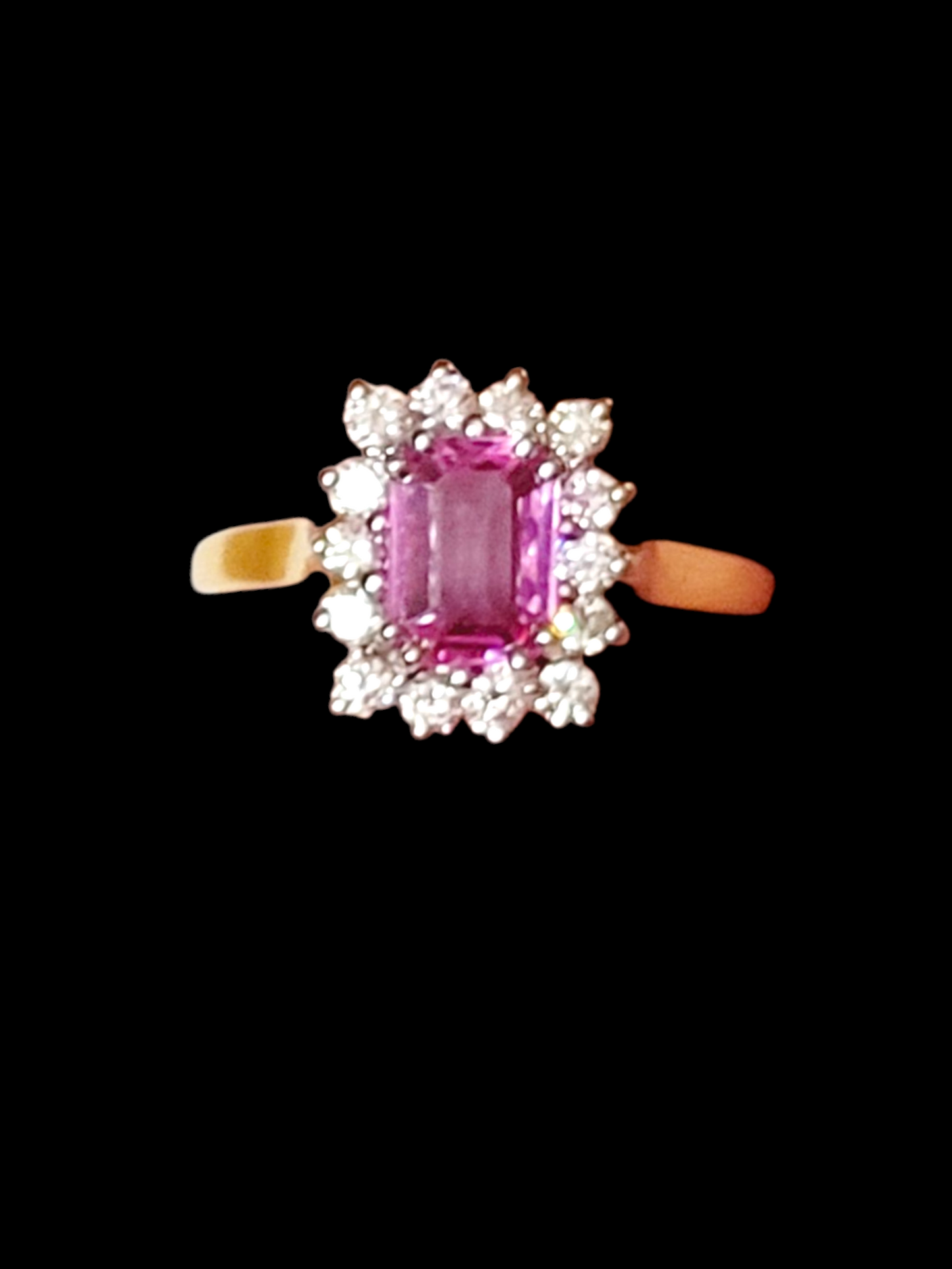 Vintage pink sapphire and diamond ring
SKU: 8078
