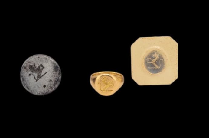 Seal engraved Lion 18ct gold ring
SKU: 8318