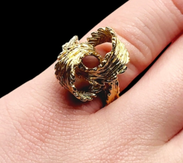 1960's organic gold knot ring
SKU: 7988