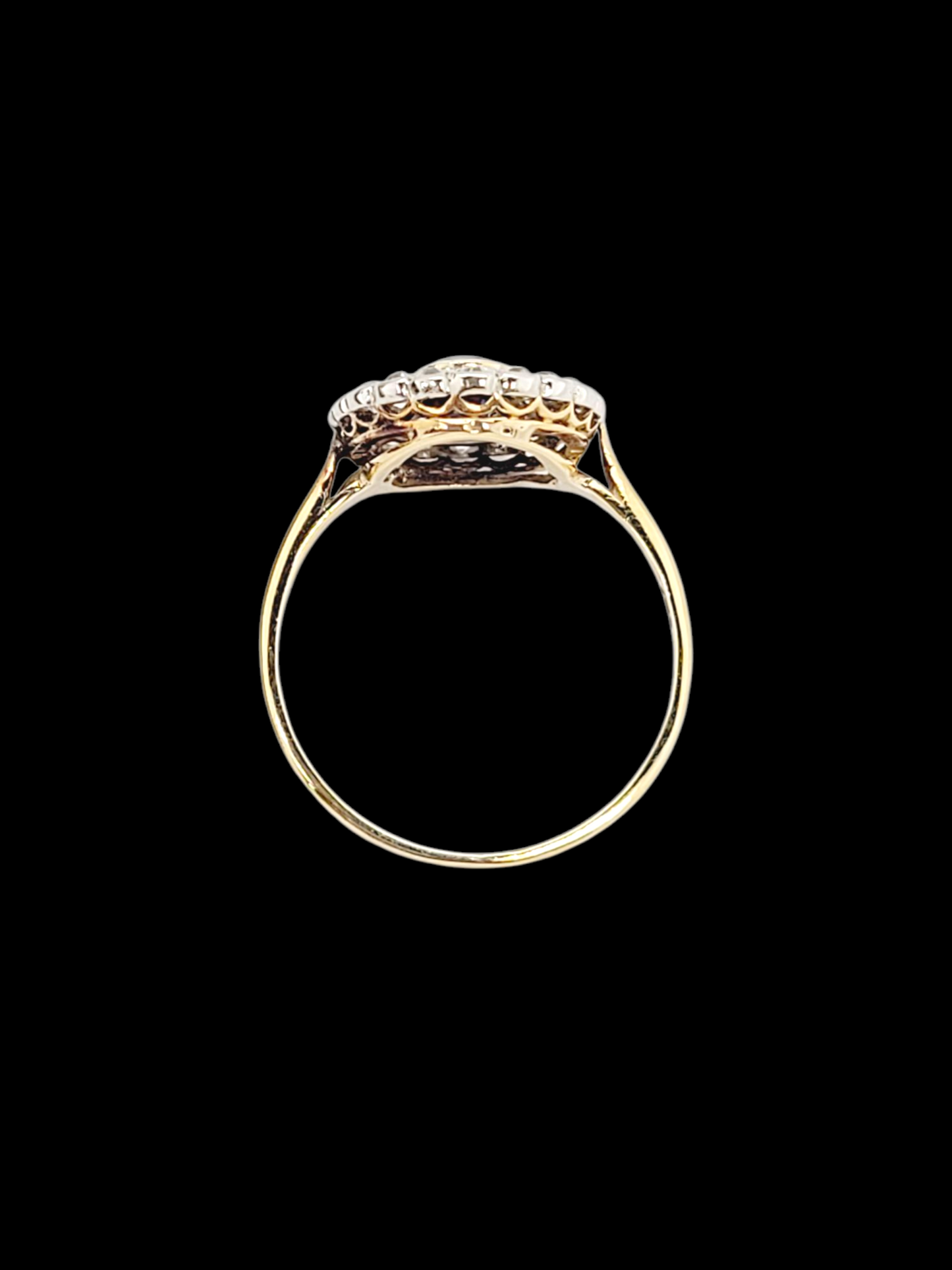 Beautiful Edwardian sapphire and diamond cluster engagement ring
SKU: 8104