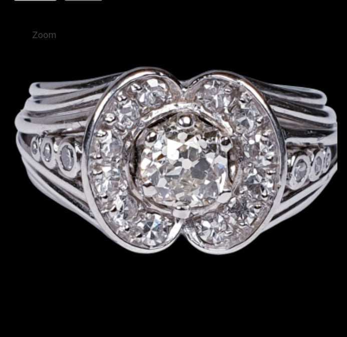 1940's Diamond Cluster Ring
SKU: 3780
