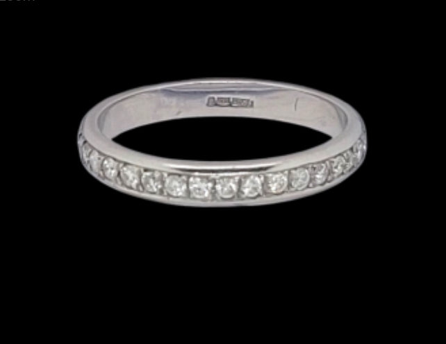 Diamond full hoop platinum ring
SKU: 8298