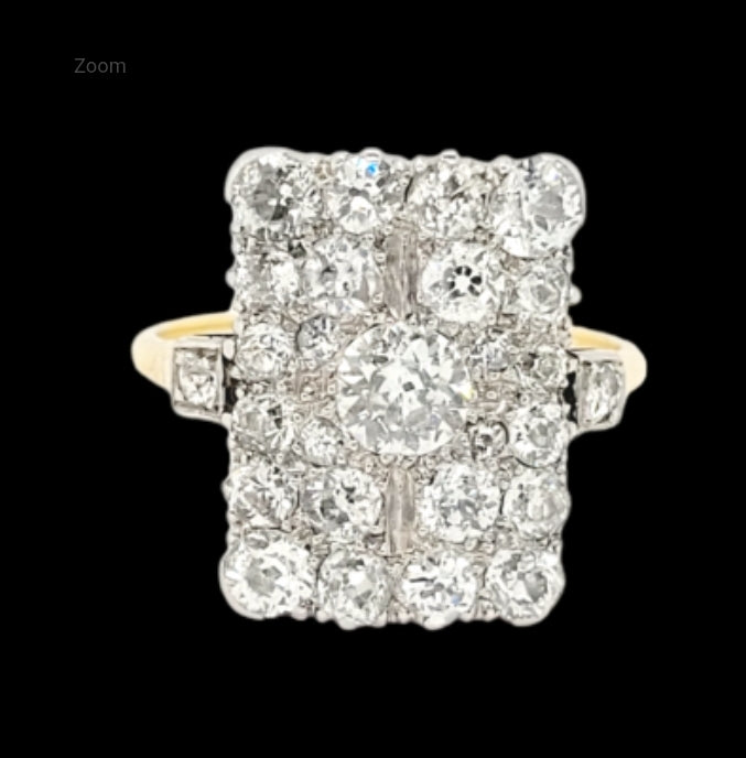 Antique old cut diamond panel ring
SKU: 6374