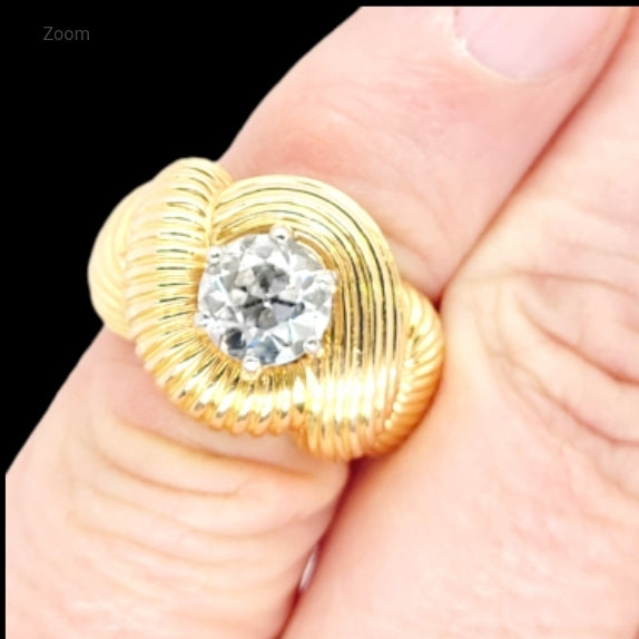 Stylish 1.50ct old European transitional cut diamond ring
SKU: 7215