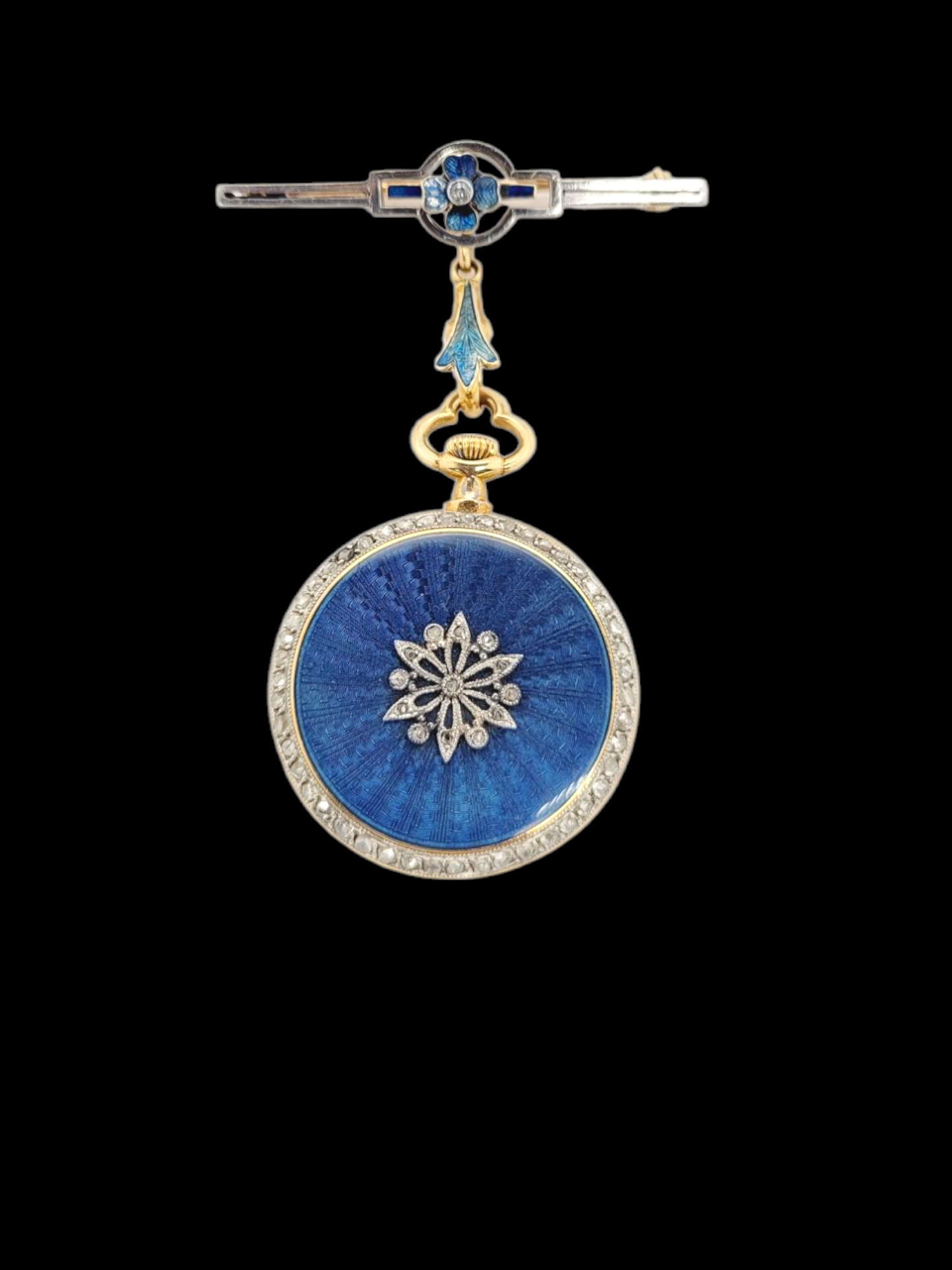 Antique Cartier enamel and diamond fob watch
SKU: 8029