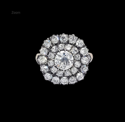 Antique diamond cluster engagement ring
SKU: 8190