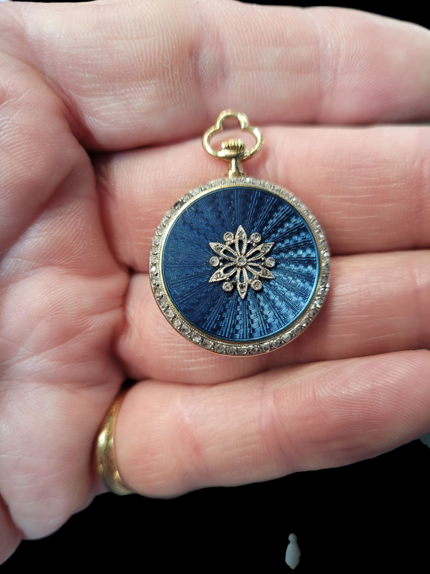 Antique Cartier enamel and diamond fob watch
SKU: 8029