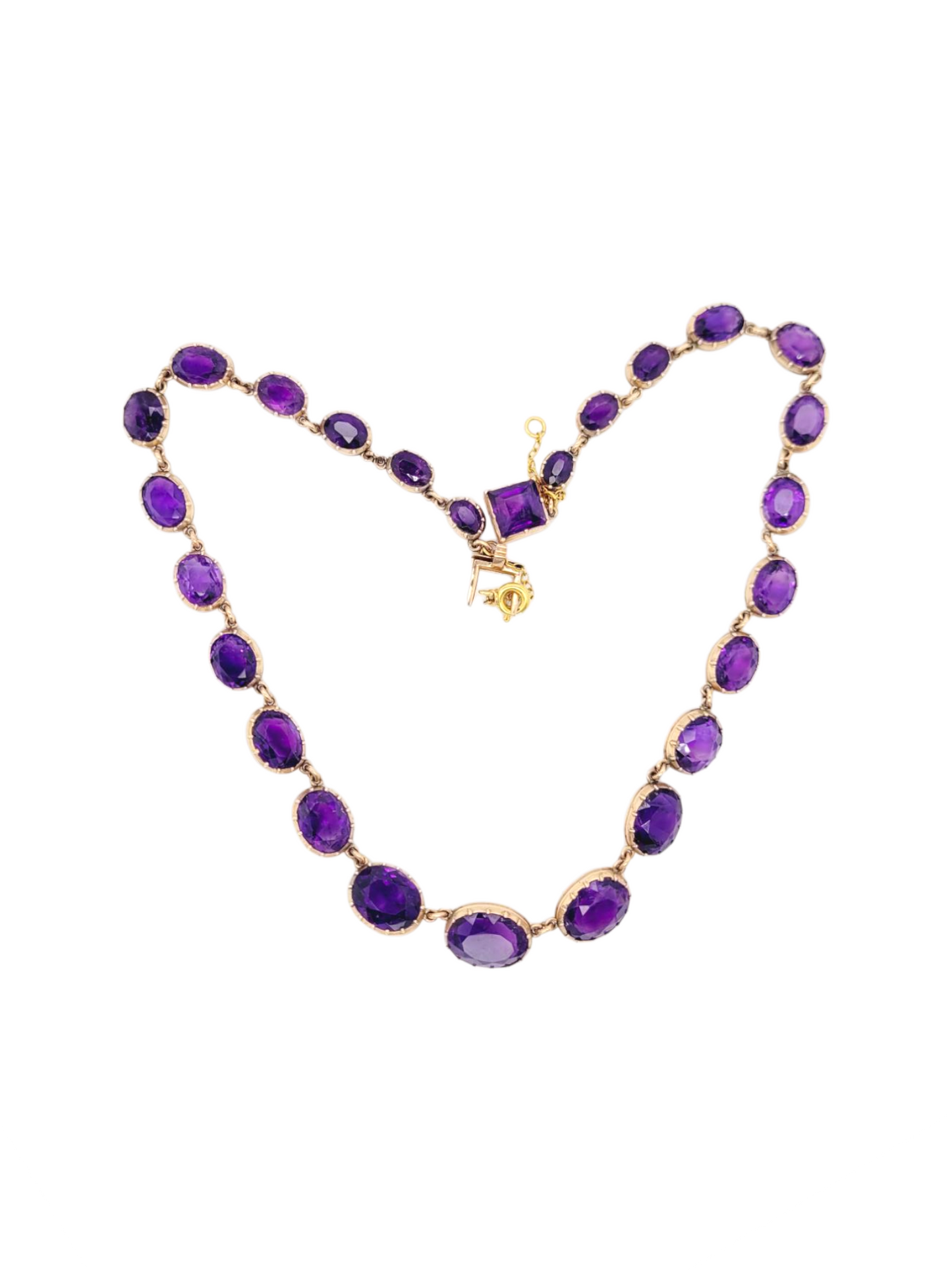 Antique intense amethyst riviere necklace
SKU: 8043
