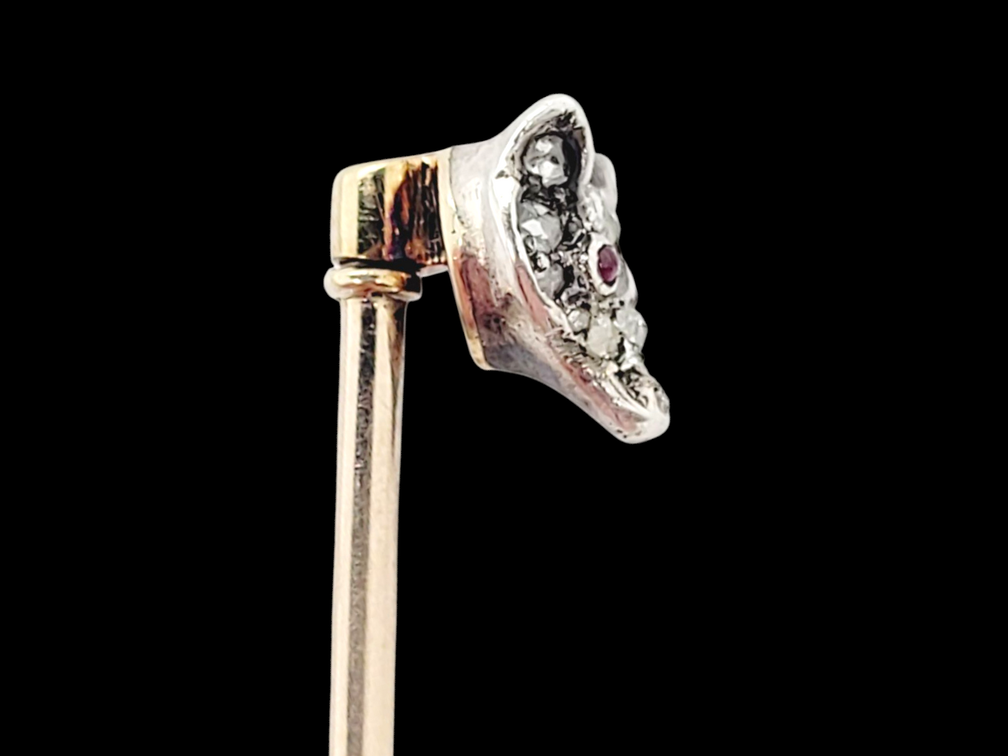 Antique diamond fox stick pin
SKU: 7999