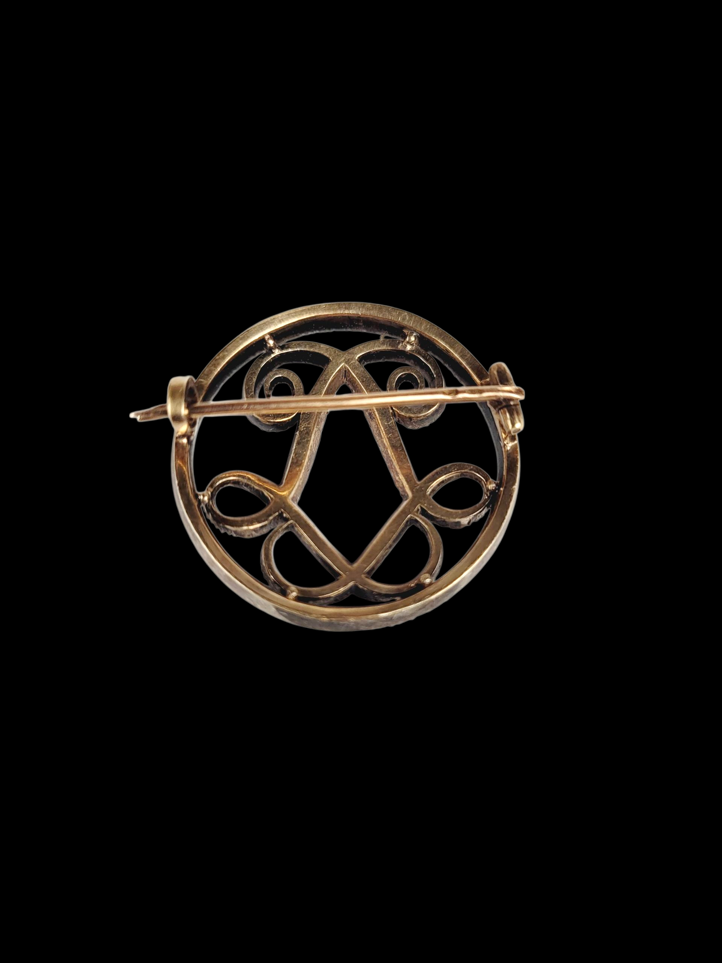 Antique diamond cypher brooch sku 8505